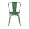 Flash Furniture Green Metal Stack Chair with Teak Poly Resin Seat CH-31230-GN-PL1T-GG - alternate 6